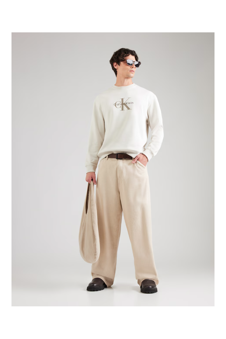 Camisola Crew Calvin Klein Jeans 350 Terry Monologo