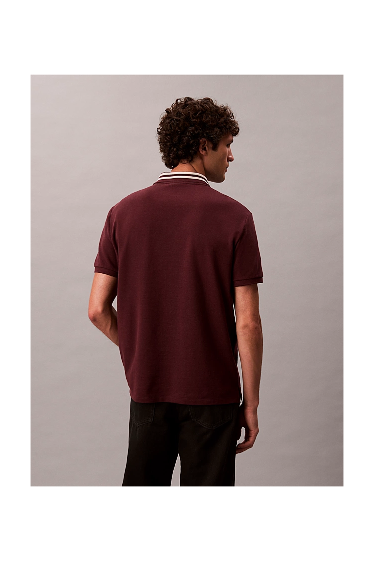 Polo Calvin Klein Jeans Monogram Tipped Pique