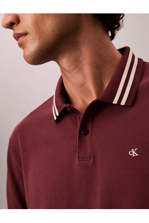 Polo Calvin Klein Jeans Monogram Tipped Pique
