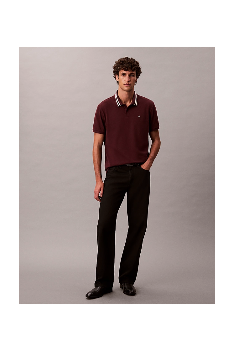 Polo Calvin Klein Jeans Monogram Tipped Pique