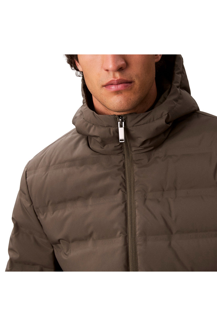 Casaco Calvin Klein Jeans Packable Embossed Jacket Beluga